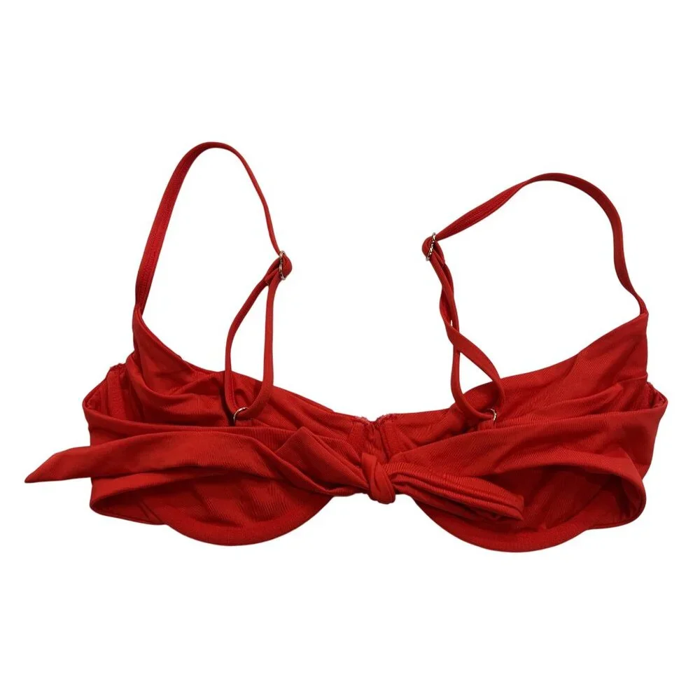MONDAY Swimwear Maui Bikini Top in Chili Pepper